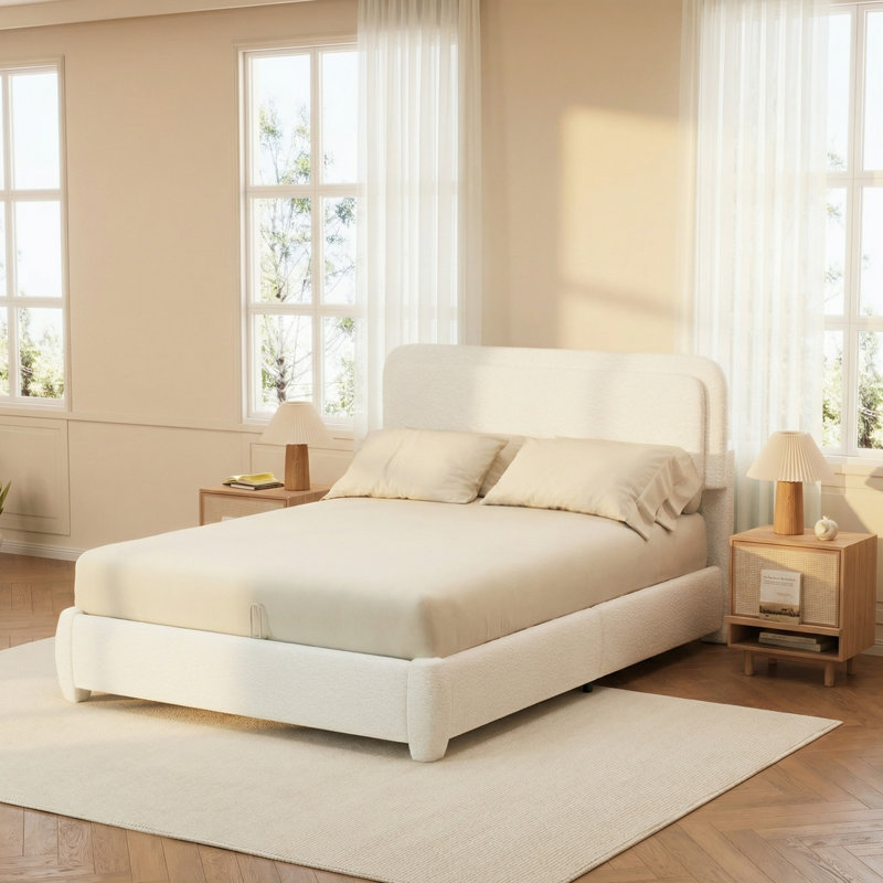 Modern Platform Bed, Queen