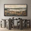 Fleurs sauvages le long de la rivière, œuvres d'art murales neutres vertes et brunes, impression numérique sur toile giclée sur toile-111653546-111653547