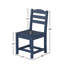 Ensemble de 2 chaises d'extérieur bleu marine: PEHD solide et résistant aux intempéries-1399699364