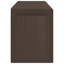 Boîte de rangement en polypropylène 76,6 gallons en brun