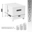 De 2 boîtes à dossiers roulantes avec couvercles et 10 dossiers suspendus, rangement en plastique portatif, idéal pour le bureau à domicile, conception empilable, 20 dossiers compatibles avec format lettre légal