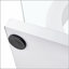 Table basse en MDF de style contemporain avec base blanche - Convient aux salons et aux salons