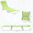 Folding Chaise Lounge with 0-180° Reclining Back and Pillow-1564140423