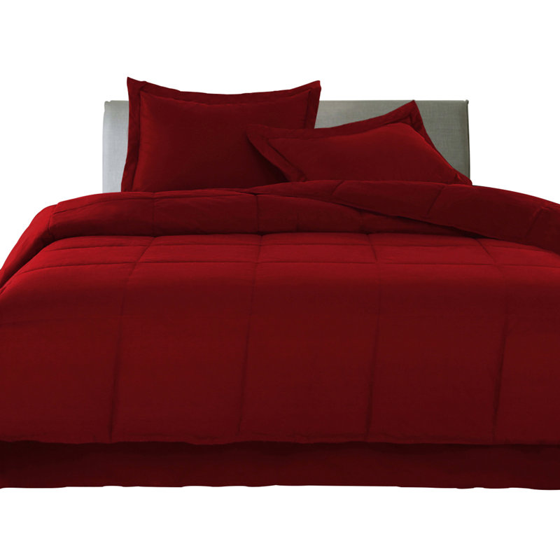 Cotton Comforter, King Comforter, Scarlet