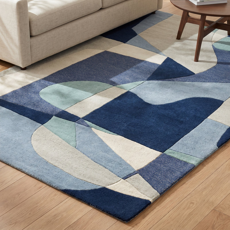 Gaye Wool Geometric Indoor Rug, Rectangle 8' x 11'