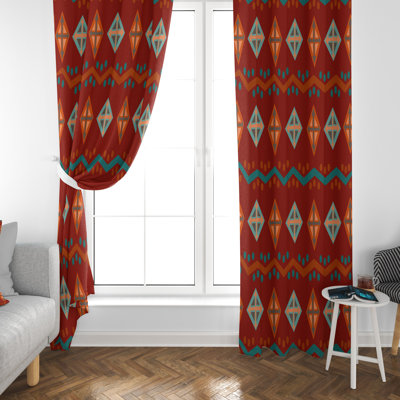 Gerge Room Darkening Curtain Pair