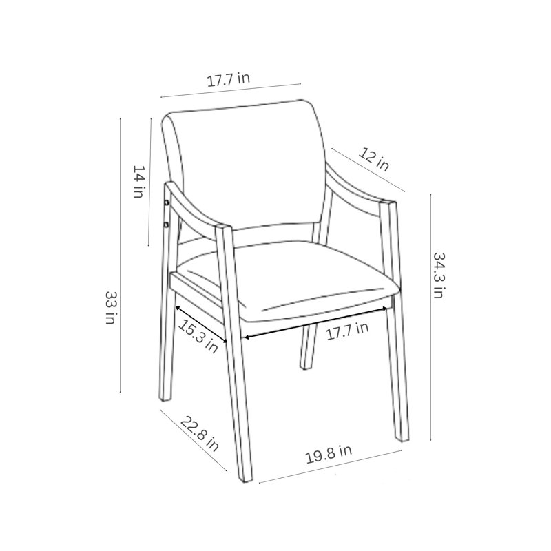 Chaises de salle à manger Men Men, Bois brun foncé