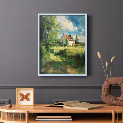 Paysages de la série C - Impression encadrée de qualité supérieure - Prêt à être accroché - Aucun clou requis