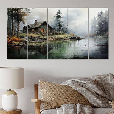 Lakehouse Shades Of Serenity III - 5 impressions sur toile tendue