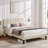 Shasta Double Size Upholstered Beds, Modern Platform Bed Frame with Adjustable Headboard, Wooden Slats Support, No Box Spring Needed-102529392