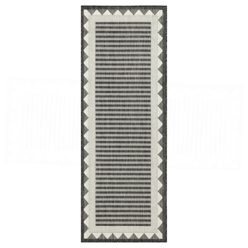 Tapis anthracite intérieur / extérieur, Rectangle 7 pi 10 po x 10 pi 3 po