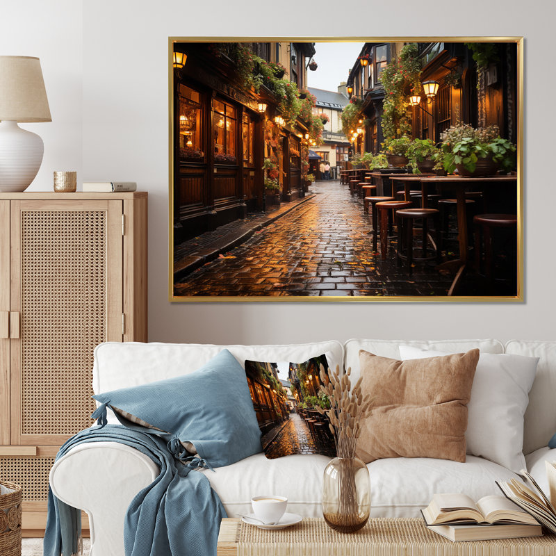 Irlande, Traditions irlandaises II - Irlande, impressions sur toile, Cadre flottant doré, H 30 po x l 40 po x P 1,5 po