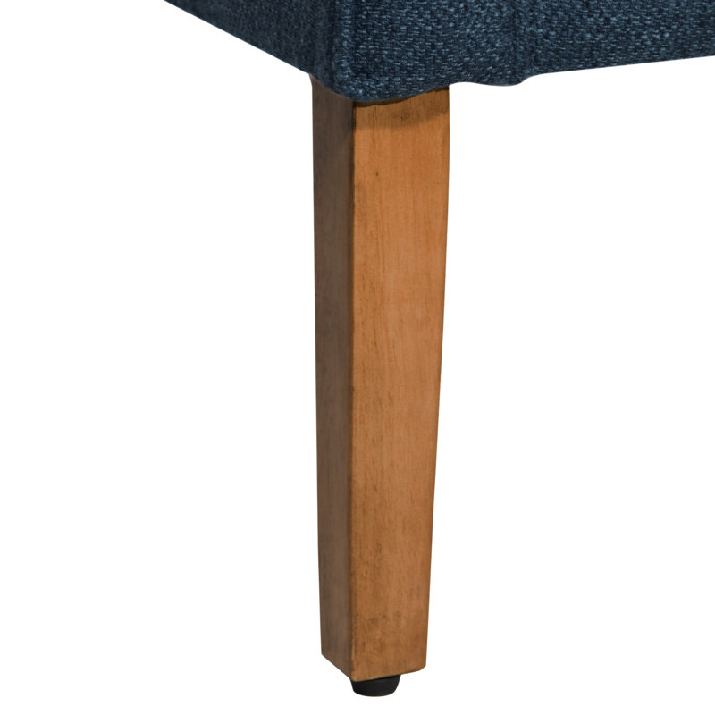 Fauteuil d'appoint Chunky, Bleu marine texturé