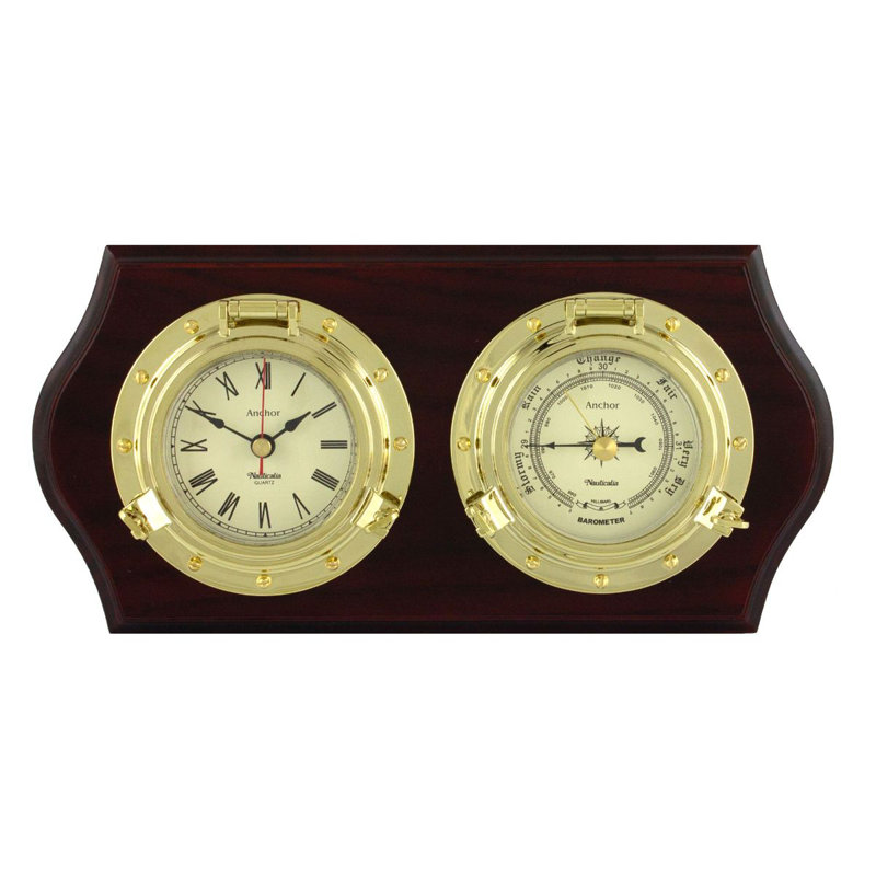 Marbihan Brass Wall Clock