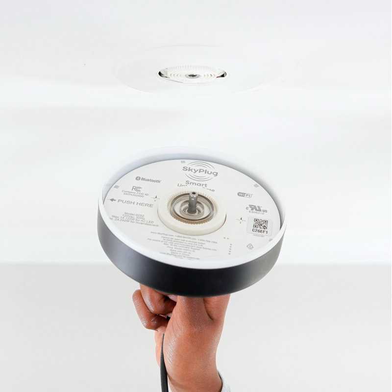 SkyPlug Smart Kit - Installation d'éclairage facile - Carina, Noir mat