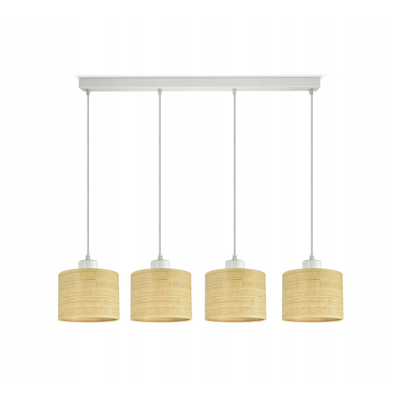 Academy 4 - Light Rattan Kitchen Island Pendant
