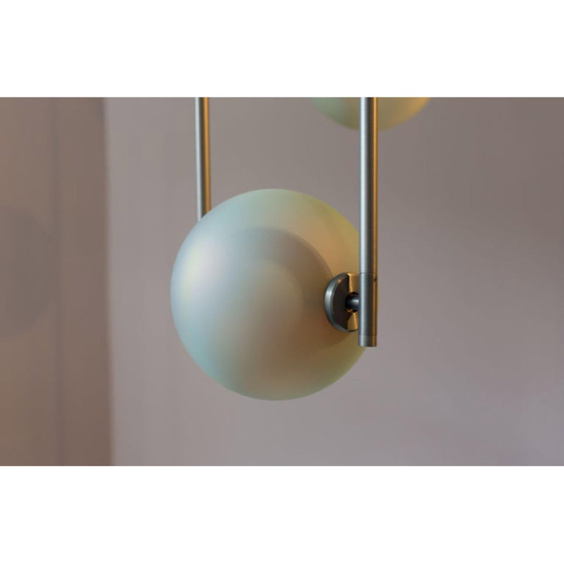 Lustre léger personnalisable Light, Bronze, Givré, 35” Depth x 35” Width x 54” Height