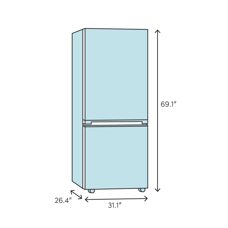 Bertazzoni 31.13'' W Bottom Freezer Refrigerator, Left