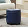 Ahl Arsy 15.75'' Wide Faux Leather Round Storage Ottoman with Reversible Tray Lid