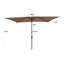 Parasol de marché solaire 10 pi x 6,5 pi à DEL avec manivelle et inclinaison à bouton-poussoir pour abat-jour de jardin et de piscine-2126183499