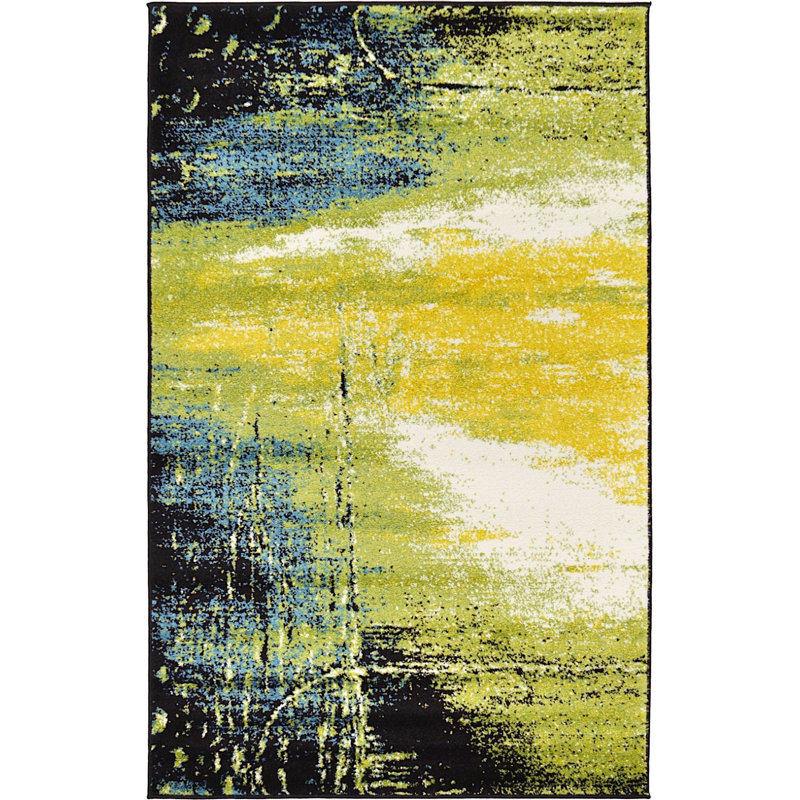 Greydon Abstract Indoor Rug, Rectangle 3'3" x 5'3"