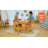 Wooden Farmhouse Table & 4 Chair Set-1557793775