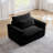 Deep Seat Single Sofa Accent Chair with Waist Pillow-385072626