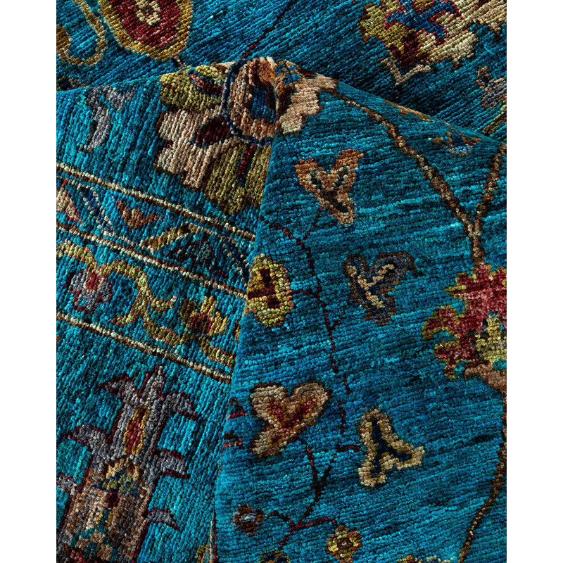 One-of-a-Kind Rectangle 8'10" X 12' Hand Knotted Area Rug