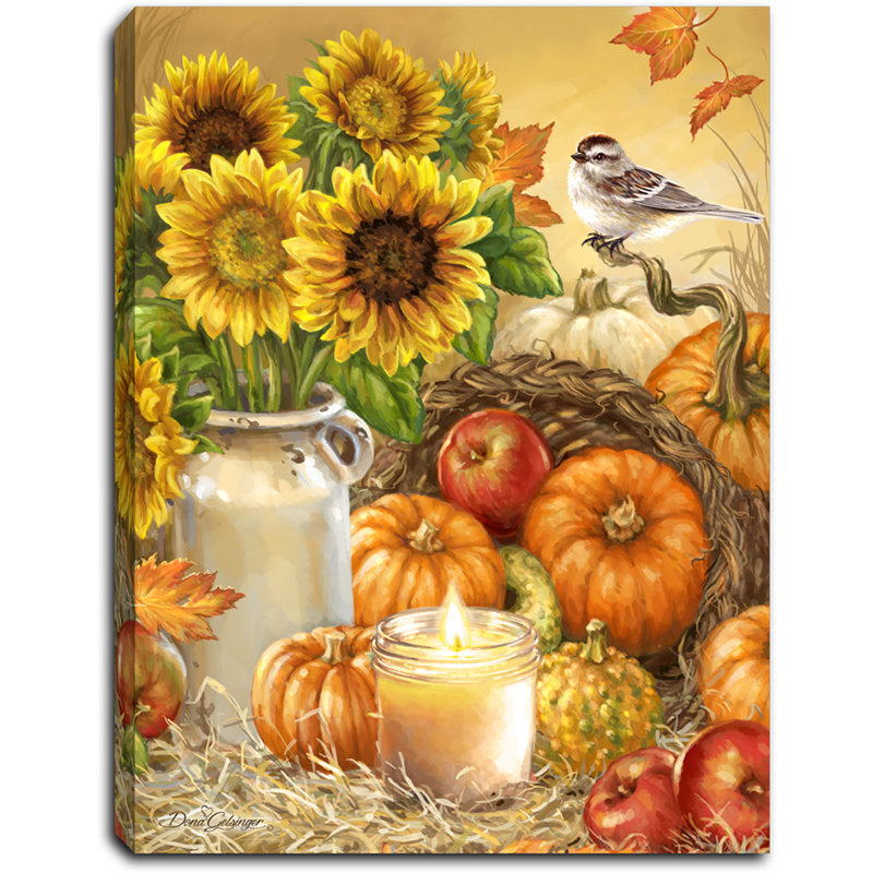 Toile à dos de chevalet 8 x 6 Bounteasant Harvest