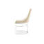 Chaises de salle à manger avec velours beige, structure ergonomique, sièges d'appoint en velours, dossier et structure