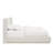 Noir Upholstered Wingback Bed, Queen