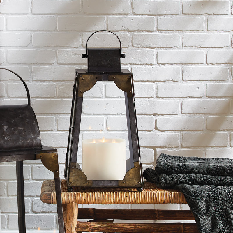 Idora Lantern, 18.5" H x 10" W x 10" D