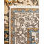 Tapis unique noué à la main Serapi - gris clair, 4 pi 1 po x 6 pi 1 po