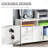 Printer Stand Home Office Mobile Cabinet Organizer Desktop With Caster Wheels