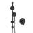 Topcraft 5-Inch Wall-Mounted Rain Shower Head With Multi-Function Handheld Shower-125562386