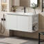 Meuble-lavabo mural polyvalent avec plusieurs caractéristiques fonctionnelles