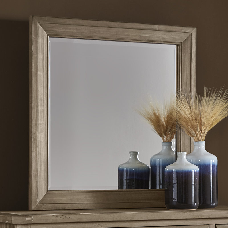 Commode 7 tiroirs avec miroir Nixa, Sirop d'érable