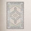 Fletcher Light Blue Beige Oriental Rug