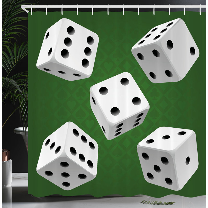 Shower Curtain with Hooks Included, 84"H x 69"W