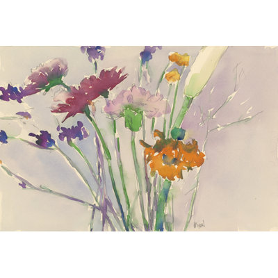 Wild Flower Cuttings - Wrapped Canvas Painting