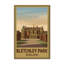 Bletchley Park, England - Secret History And Country House Romance Travel Poster. Giclee Print On Wrapped Canvas. Wall Art, Home Decor - Historic Sites & Ruins, England - Wrapped Canvas Print-1262644750