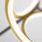 1 - Light Gold/Black LED Sphere Pendant