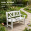 Banc de parc rustique pour l'extérieur
