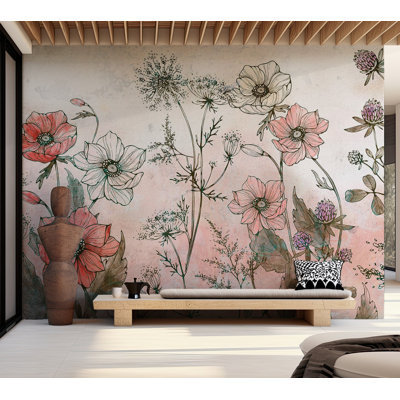 Brete Peel & Stick Floral Wall Mural
