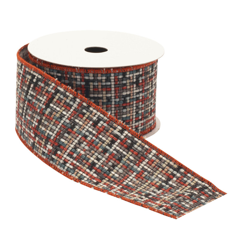 Ruban tissé à carreaux