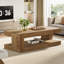 47.24'' Rectangular Coffee Table For Living Room, Farmhouse 2-tier Accent Centre Tea Cocktail Table With Storage-1147652822