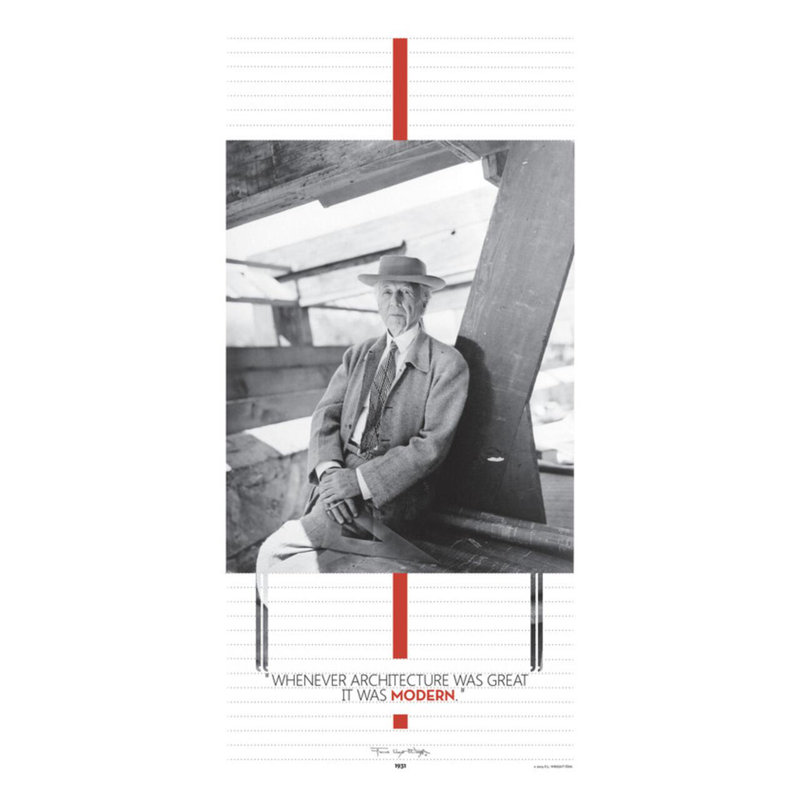 Architecture by Frank Lloyd Wright - Giclee Print, 40" H x 32" W