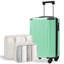 Bagage à main 20 pouces Hardshell, valise légère en ABS durable avec roulettes, serrure TSA intégrée, 2 cubes de rangement