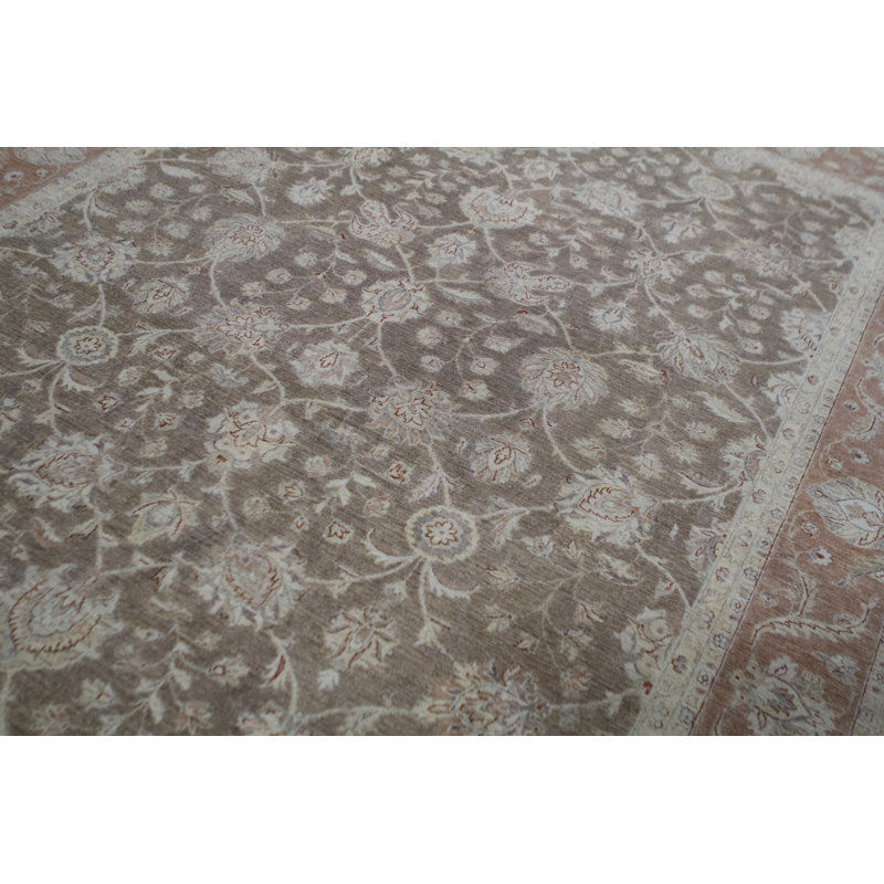 Hand-Knotted High-Quality Gray/Ivory/Brown Area Rug