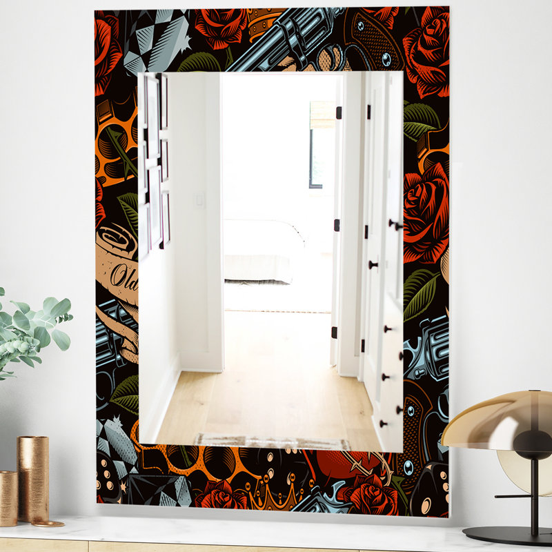 Miroir d'appoint Old School, H 24 po x l 32 po